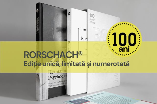 Fiindcă sărbătorim un secol întreg de Rorschach®, suntem bucuroși să vă prezentăm Ediția Centenar a Testului Rorschach®, lansată pentru prima dată cu ocazia Congresului Centenarului Rorschach®, care a...