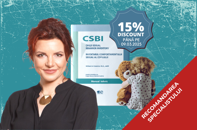 De acum disponibil: ⭐ Child Sexual Behavior Inventory™ (CSBI™)⭐ Adaptat în România de către dr. psih. Gabriela DUMITRIU și dr. psih. Dragoș ILIESCU 